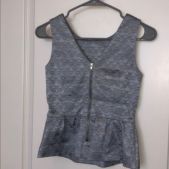 NWT Mermaid Peplum Top Forever21 - Picture 5 of 5